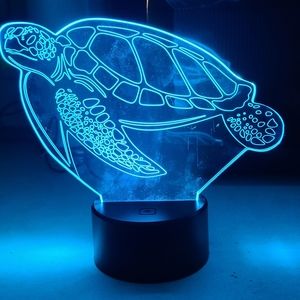 Sea Turtle Light Neon 7 Color Changing for Kids and Adults Decorative